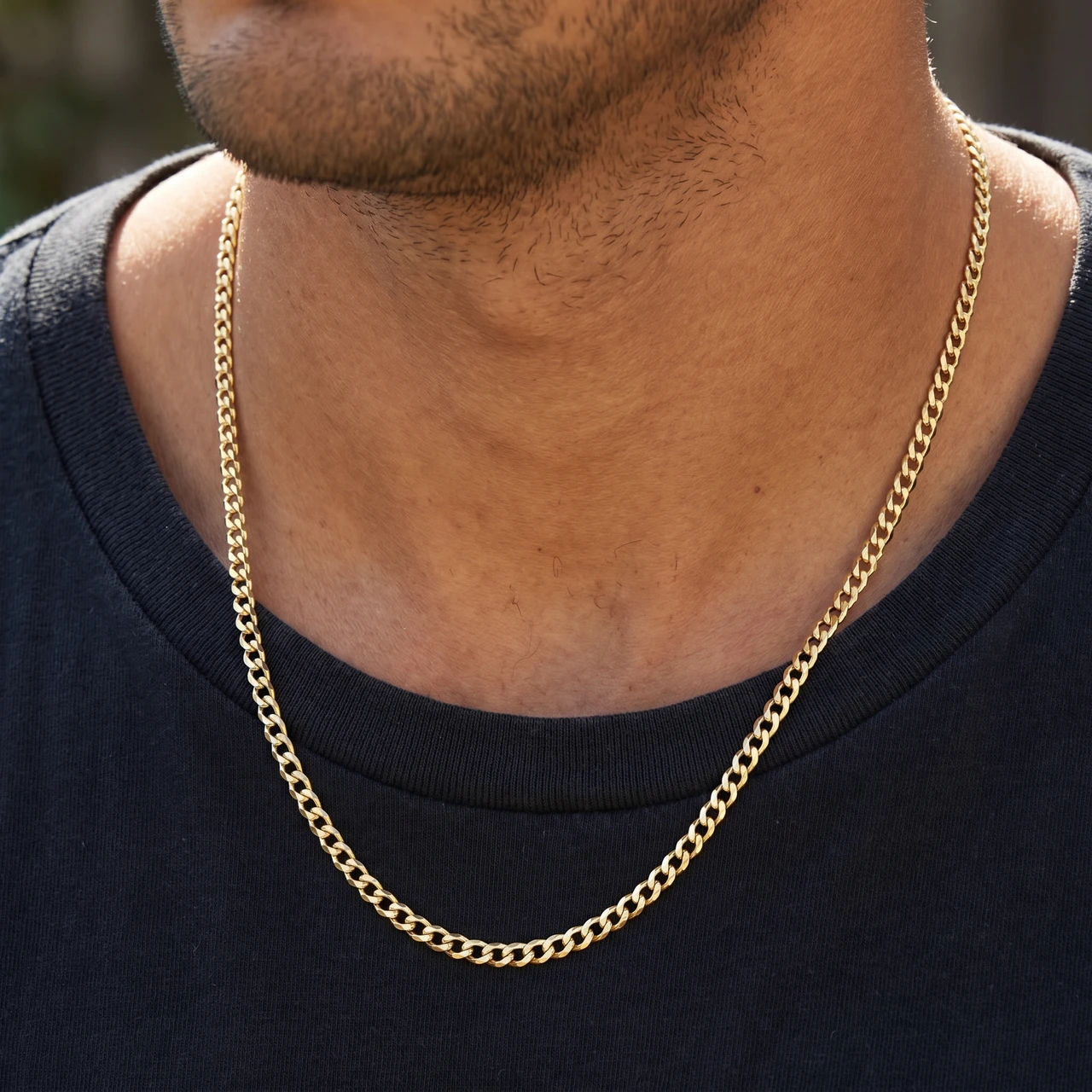 Mens Solid 14k Yellow Gold 22